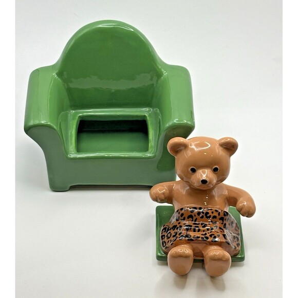 Urban Outfitters Cozy Bear Stash Trinket Box Used - Picture 9 of 16